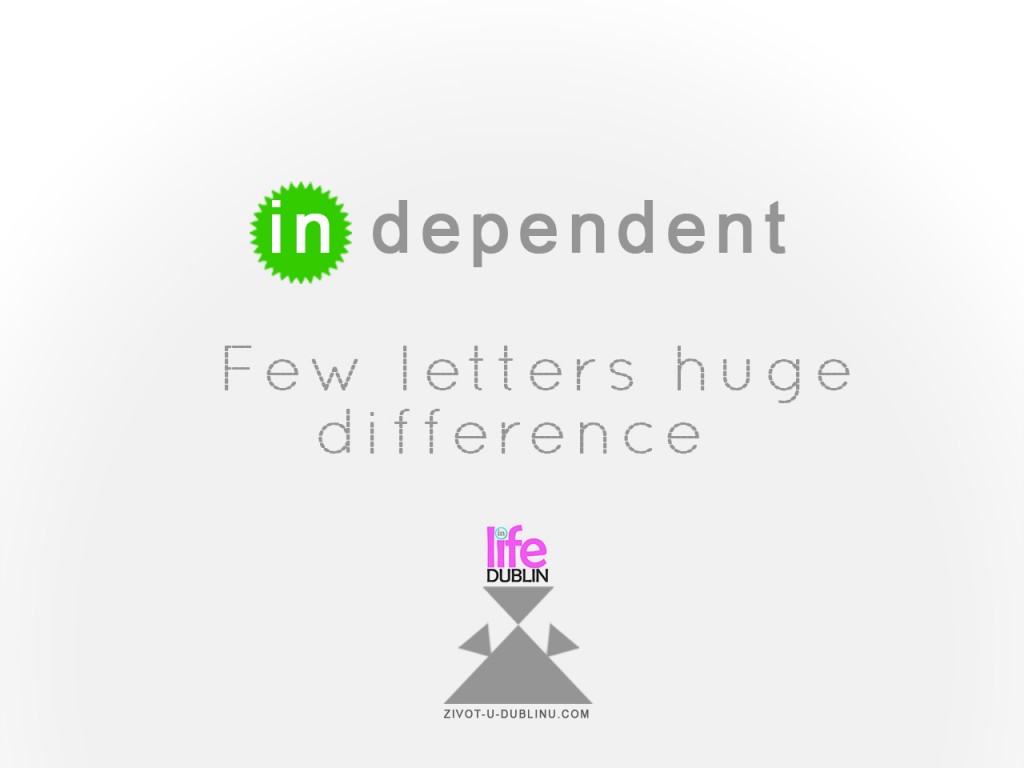 Independent few letters huge difference